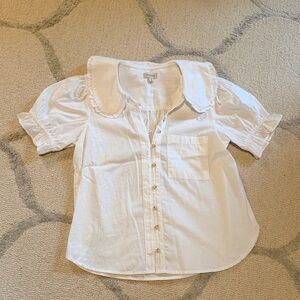 Anthropologie Shirt with Peter Pan Collar